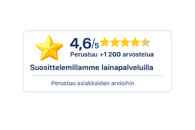 4,6/5 – perustuu yli 1 200 arvosteluun (kumppanipalvelut)