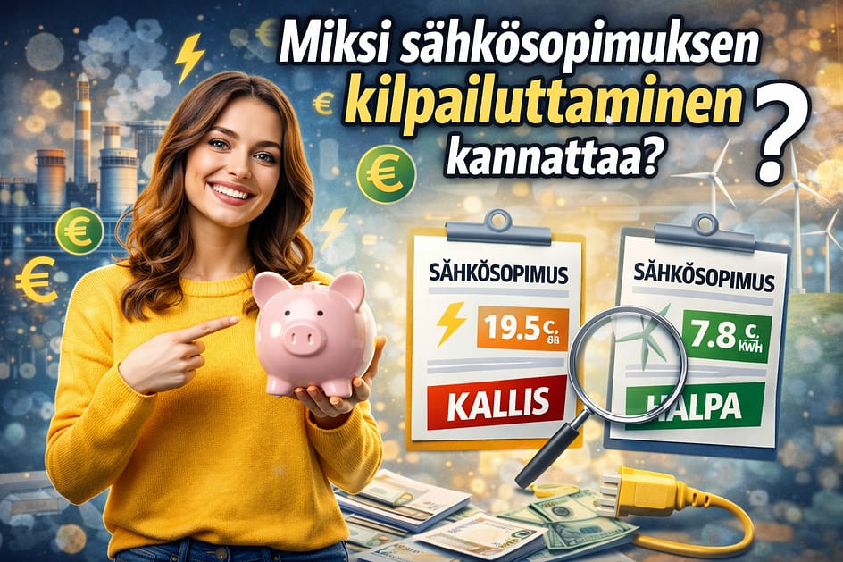 Miksi sähkösopimuksen kilpailuttaminen kannattaa?