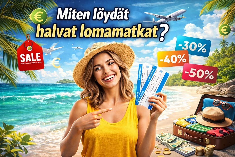 Miten löydät halvat lomamatkat?